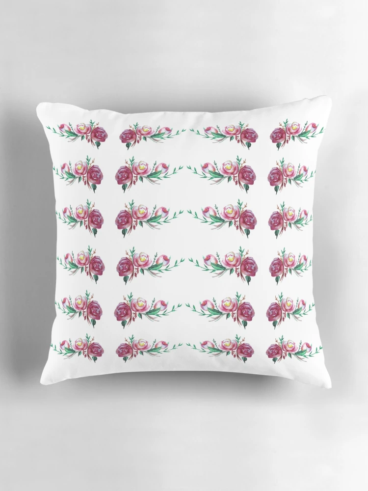 Thumbnail 3 of 4, Pillow, Rustic Roses Pattern designed and sold by Manitarka.