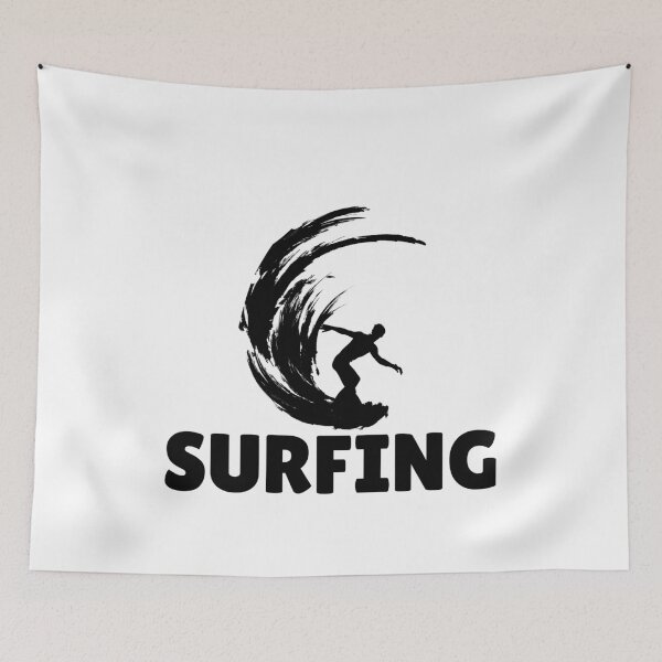 Item preview, SURFING (male) - BLACK designed and sold by ArtsyCity.