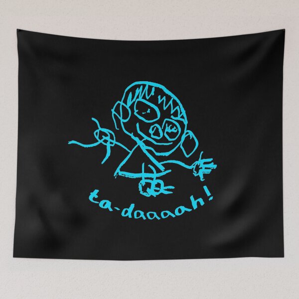 Item preview, TA-DAAAAH. KID DOODLE. BLUE. designed and sold by 5hertz.