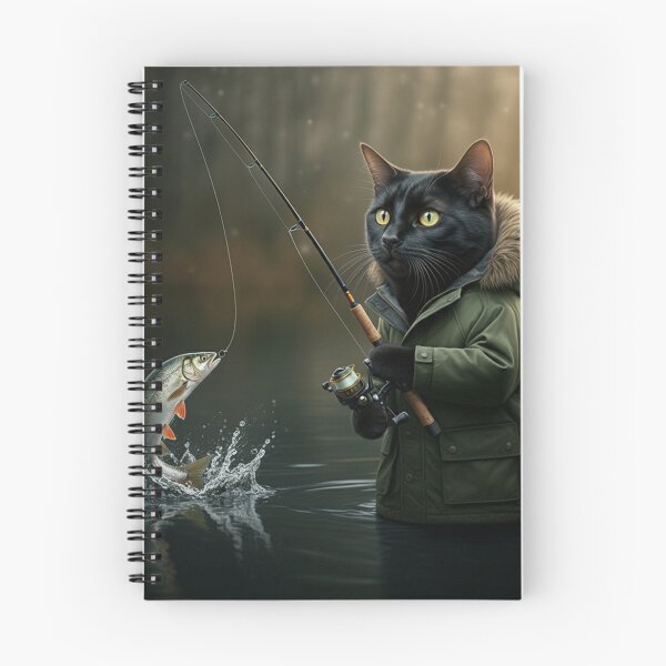 Artikelvorschau, Mitternachtsangler: Black Cats Fang in der Dämmerung entworfen und verkauft von CorbinHenry.