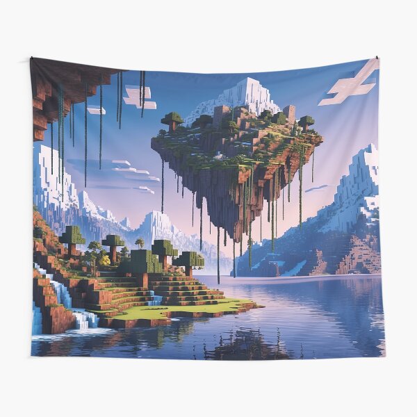 Item preview, Majestic Sky Island - Minecraft Art designed and sold by athanasioungr.