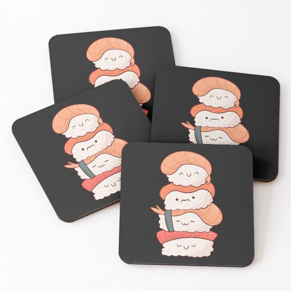 Item preview, sushi smiles: cute and cozy designed and sold by FLOWER--ART.