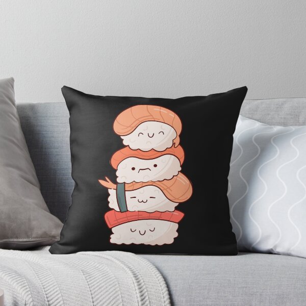 Item preview, sushi smiles: cute and cozy designed and sold by FLOWER--ART.