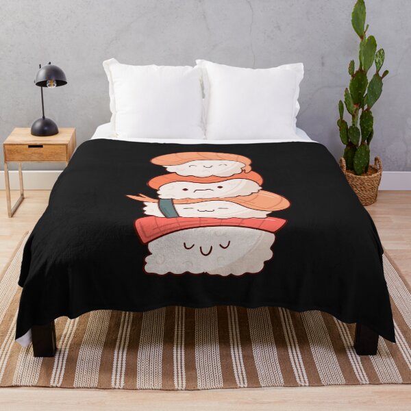 Item preview, sushi smiles: cute and cozy designed and sold by FLOWER--ART.