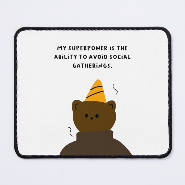 Item preview, My superpower is the ability to avoid social gatherings. | Handwritten-style Font designed and sold by RM-Journey.