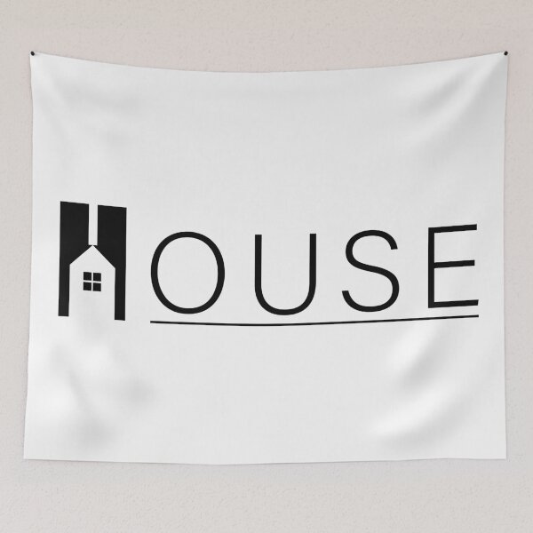 Item preview, house typography logo design designed and sold by AtonuHaque.