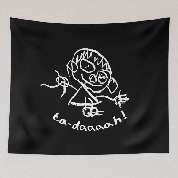 Item preview, TA-DAAAAH. KID DOODLE. WHITE. designed and sold by 5hertz.