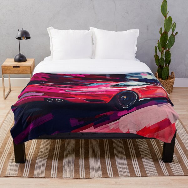 Aperçu de l'œuvre Porsche 911 Carrera 4 GTS rouge – Pop Art créée et vendue par AutoPopStudio.