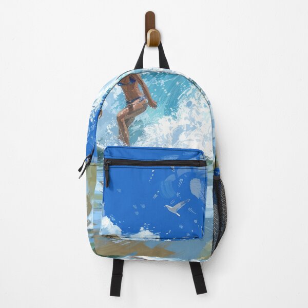 Item preview, Pixelated Surfboards and Girls Catching Waves designed and sold by AI Gizmo.