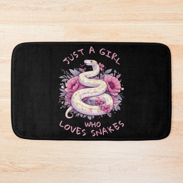 Item preview, Just A Girl Who Loves Snakes Albino Python designed and sold by TomFrontierArt.