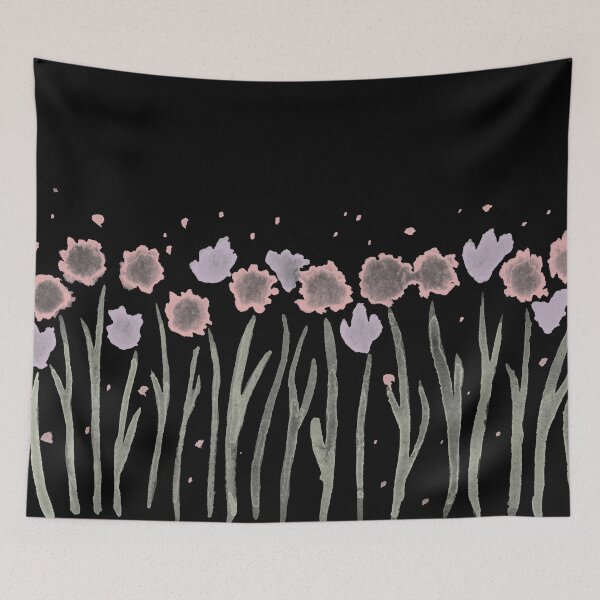 Item preview, Alliums and Daffodils Watercolor Painting - Coal, Tea, Rose, Dust designed and sold by Irene Estelle.