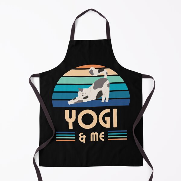 Item preview, Retro Vintage Yoga Cat Yogi and Me designed and sold by FreeStyleTrend.