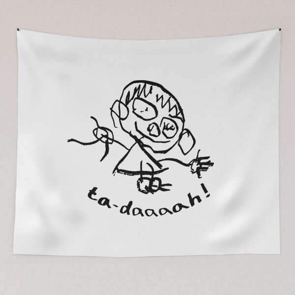 Item preview, TA-DAAAAH. KID DOODLE. BLACK. designed and sold by 5hertz.