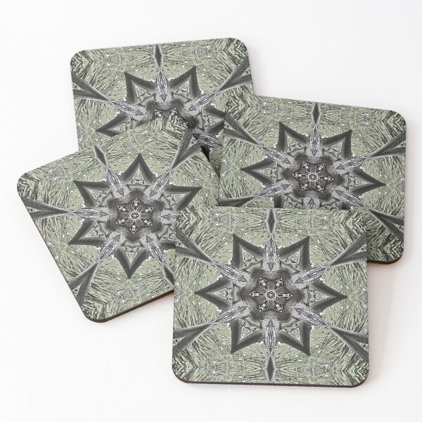 Item preview, DIVINE SYMMETRY - Khaki Green Aesthetic Botanical #132a Kaleidography | Nature Photography Symmetry Art Fusion - ashrawArt Divine Design designed and sold by ashrawArt Designer Boutique Art.