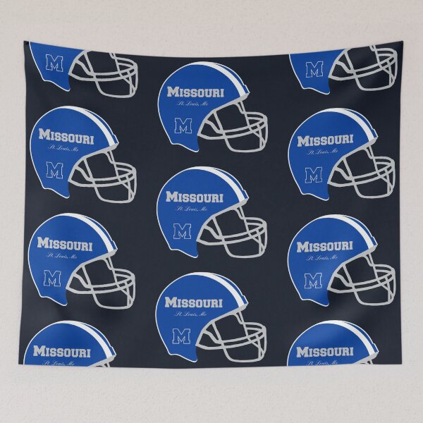 Item preview, St. Louis Missouri MO Football Helmet  designed and sold by Lartheviking.