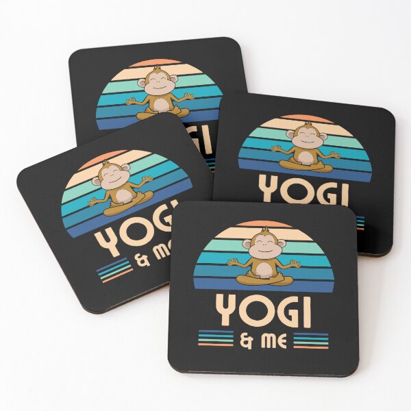 Item preview, Retro Vintage Funny Monkey Yoga Meditating Yogi and Me  designed and sold by FreeStyleTrend.