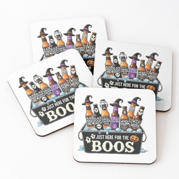 Item preview, Just Here for the Boos Funny Halloween Beer Shirt designed and sold by BlankCanvasHaHa.