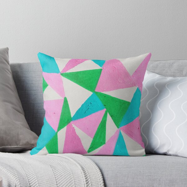 Item preview, Blue Green Pink Triangle Painting designed and sold by lynnbowersart.