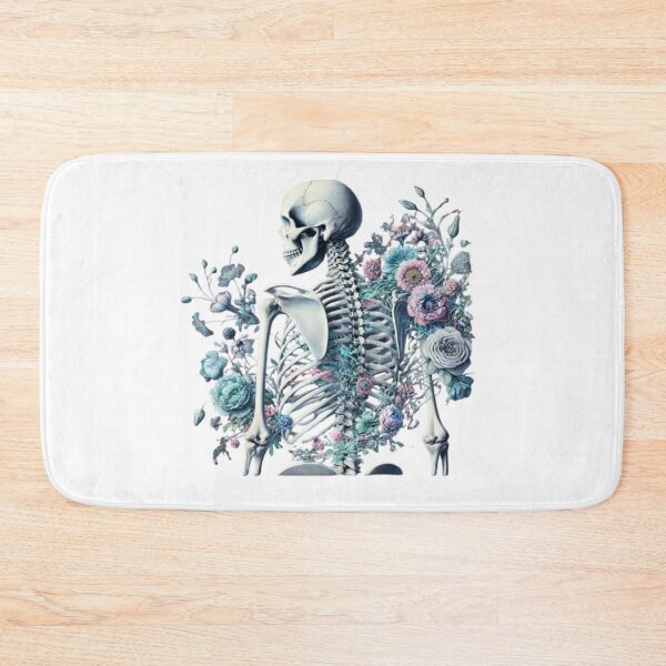 Item preview, Floral Skeleton - Artistic Anatomy and Nature Fusion Design designed and sold by GemBob Creations.