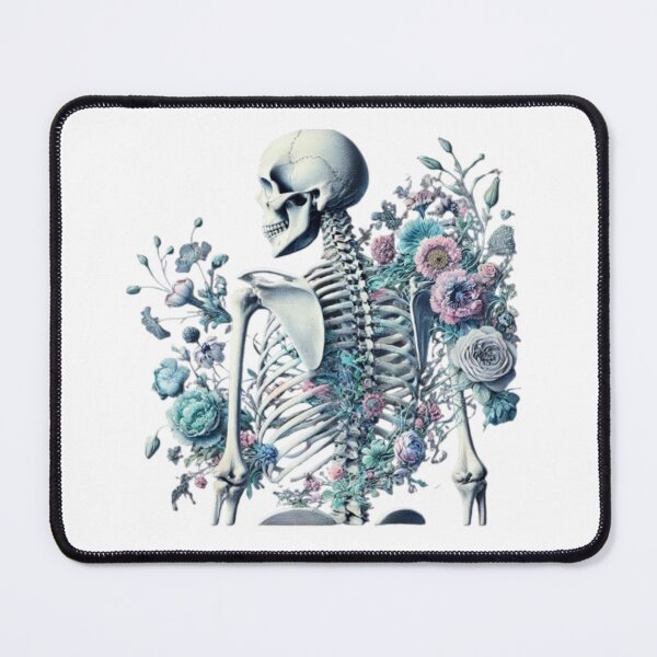 Item preview, Floral Skeleton - Artistic Anatomy and Nature Fusion Design designed and sold by GemBob Creations.