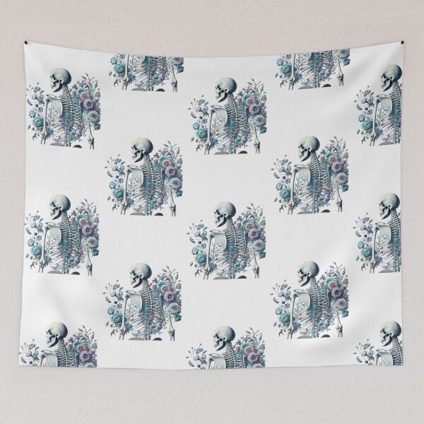 Item preview, Floral Skeleton - Artistic Anatomy and Nature Fusion Design designed and sold by GemBob Creations.