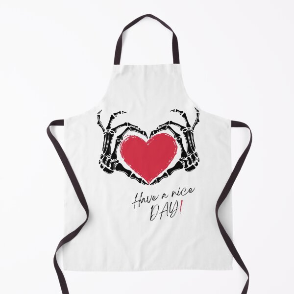 Item preview, Have a nice day! Skeleton hands with heart in pink designed and sold by dingo-shirts.