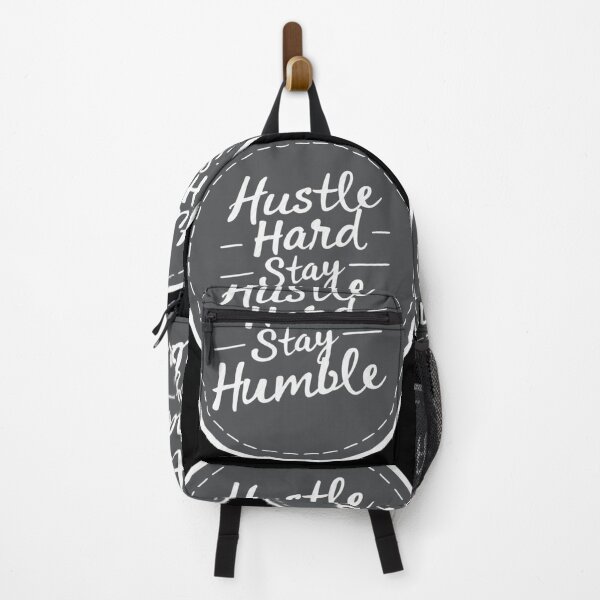 Item preview, Hustle Hard, Stay Humble – Minimalist Motivational Quote Design designed and sold by EmprendeHoy.