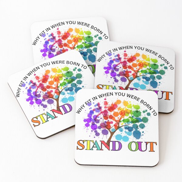 Item preview, Colorful Born To Stand Out Inspirational Design designed and sold by TOA Timeless Original Apparel.