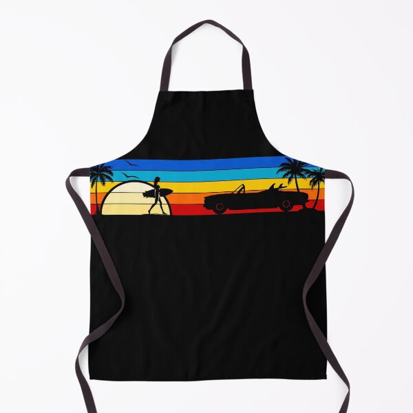 Item preview, Corvair Early Model Convertible 1962 1963 1964 Surfer Girl Sunset Beach Vintage Style designed and sold by FlatSixGraphics.