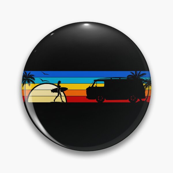 Item preview, Corvair Corvan Panel Van FC Surfer Girl Sunset Beach Vintage Style designed and sold by FlatSixGraphics.