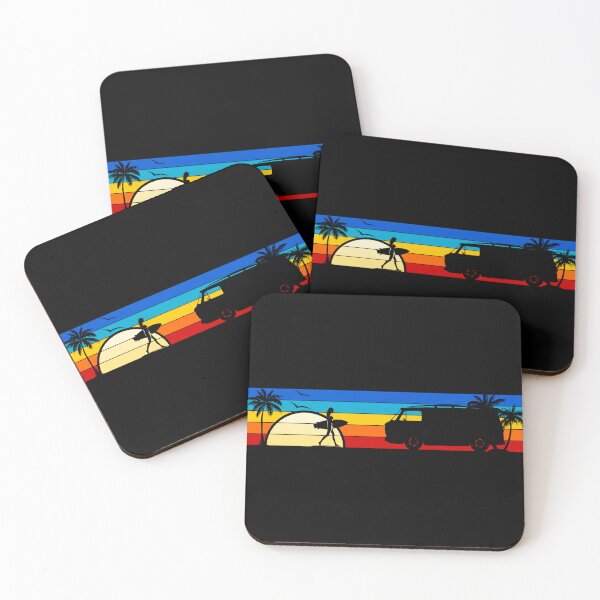 Item preview, Corvair Corvan Panel Van FC Surfer Girl Sunset Beach Vintage Style designed and sold by FlatSixGraphics.