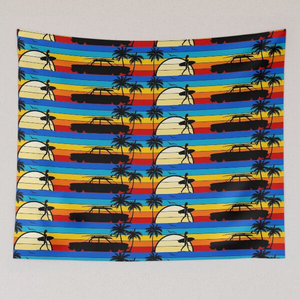 Item preview,  Corvair Early Model Sedan Surfer Girl Sunset Beach Vintage Style 1960 1961 1962 1963 1964 designed and sold by FlatSixGraphics.