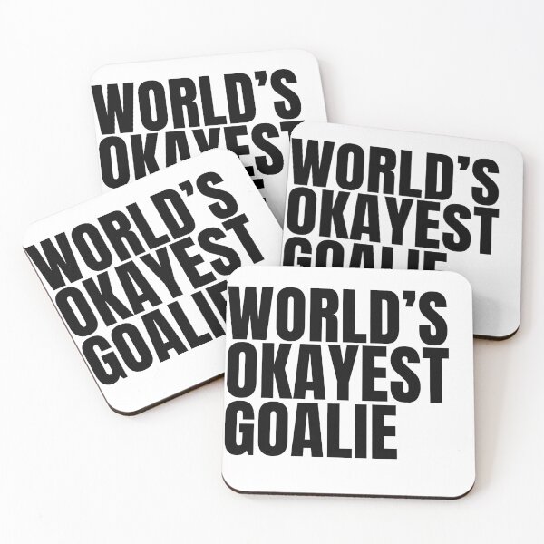 Item preview, World's Okayest Goalie - Black designed and sold by Cutsandsparks.