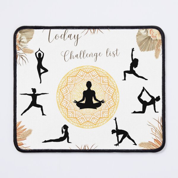 Item preview, Today Challenge List Yoga Pose designed and sold by FreeStyleTrend.