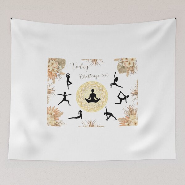 Item preview, Today Challenge List Yoga Pose designed and sold by FreeStyleTrend.