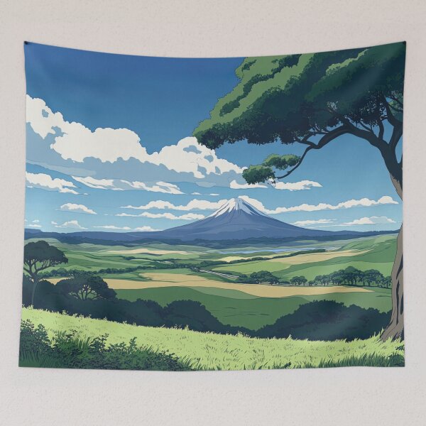 Item preview, Equatorial Guinea landscape | Anime style designed and sold by ComicsFactory.