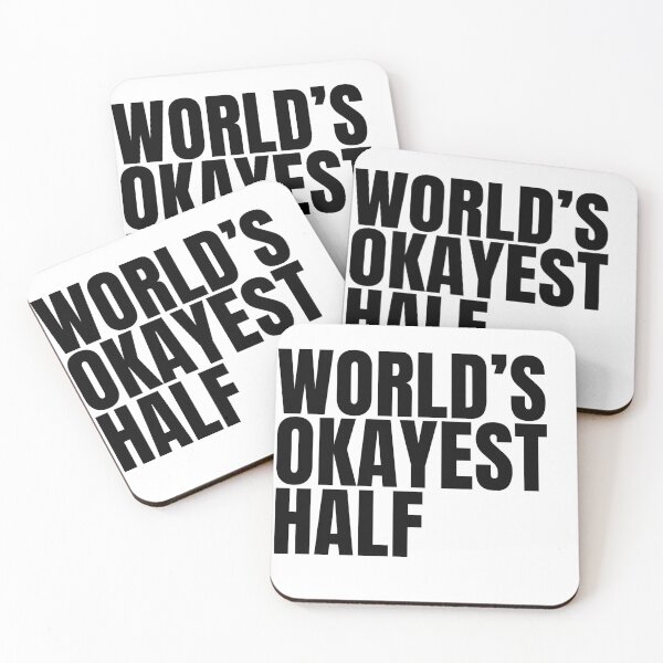 Item preview, World's Okayest Half - Black designed and sold by Cutsandsparks.