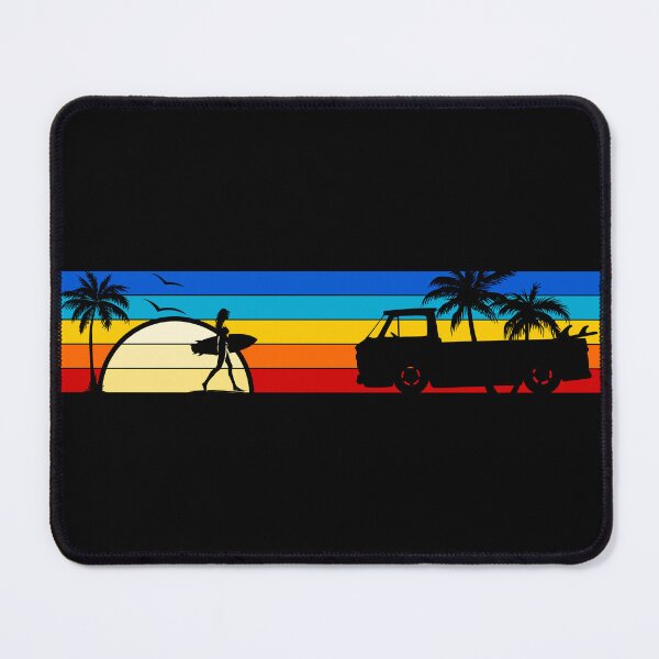 Item preview, Corvair Rampside Loadside Pickup Truck Surfer Girl Sunset Beach Vintage Style 1965 1966 1967 1968 1969 designed and sold by FlatSixGraphics.