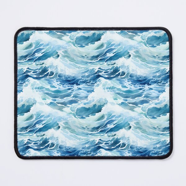 Item preview, Sea Waves Watercolor Pattern #2 designed and sold by NatureSight.