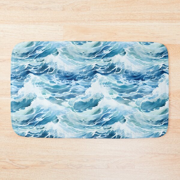 Item preview, Sea Waves Watercolor Pattern #2 designed and sold by NatureSight.