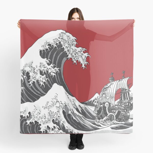 RED The Great Wave Scarf