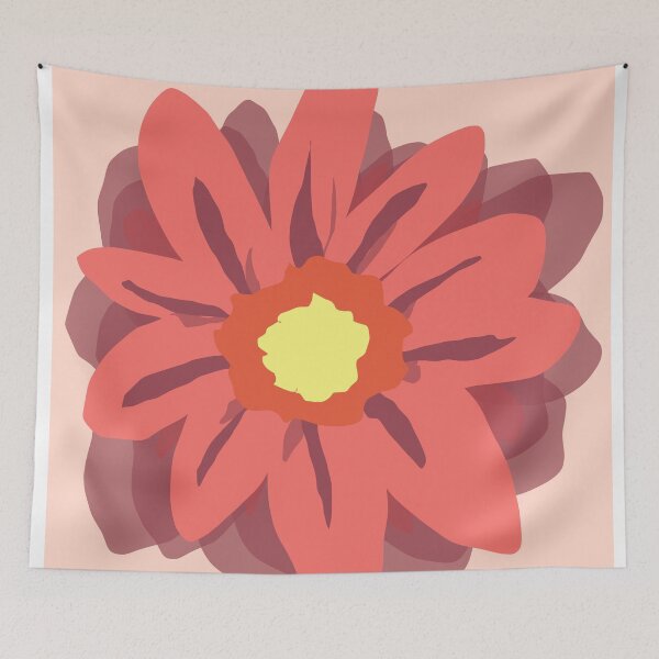 Item preview, Red flower gradient designed and sold by Doodlehomeshop.