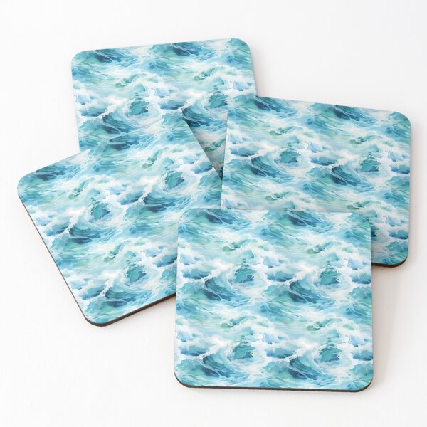 Item preview, Sea Waves Watercolor Pattern #3 designed and sold by NatureSight.