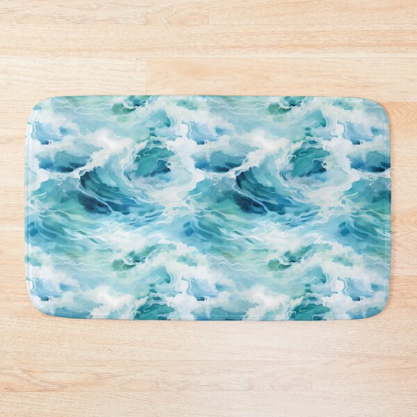 Item preview, Sea Waves Watercolor Pattern #3 designed and sold by NatureSight.