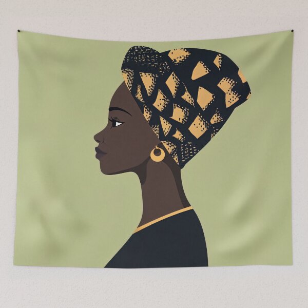 Item preview, Equatorial Guinean woman | Anime style designed and sold by ComicsFactory.