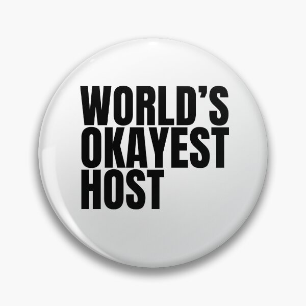 Item preview, World's Okayest Host - Black designed and sold by Cutsandsparks.