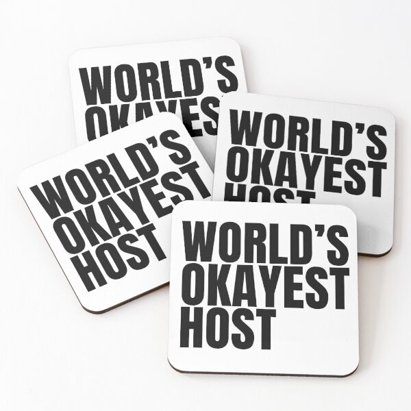 Item preview, World's Okayest Host - Black designed and sold by Cutsandsparks.