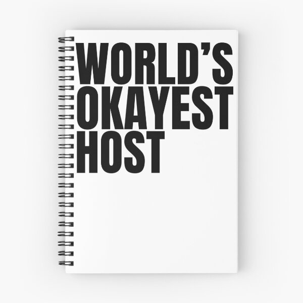 Item preview, World's Okayest Host - Black designed and sold by Cutsandsparks.
