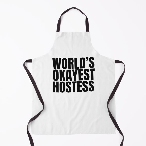 Item preview, World's Okayest Hostess - Black designed and sold by Cutsandsparks.