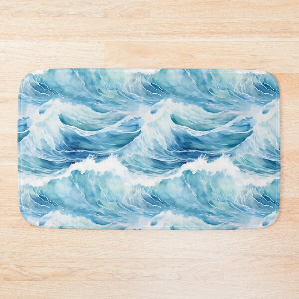 Item preview, Sea Waves Watercolor Pattern #4 designed and sold by NatureSight.